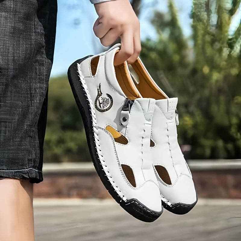 Men's Hand-Stitched Sandals, Non-Slip Outdoor