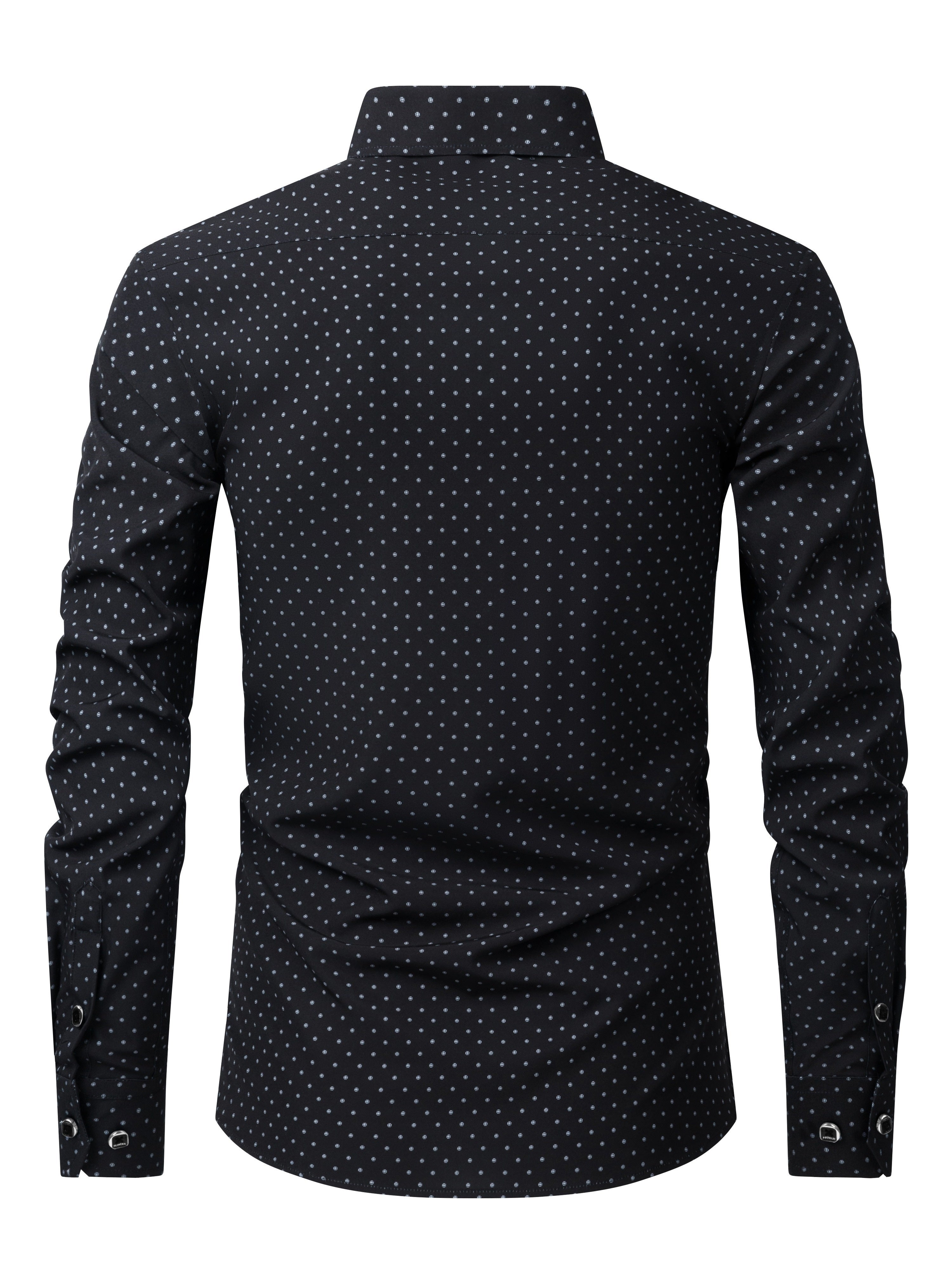 Men's Long-Sleeve Shirt, Floral, Business Formal