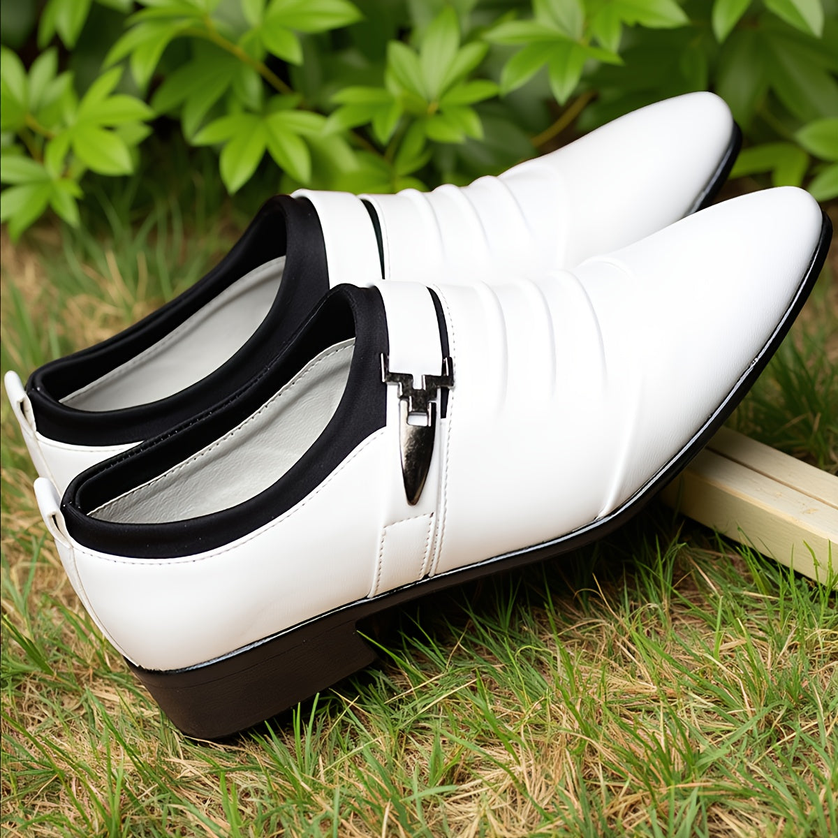 Men's Pointed-Toe Dress Shoes, Lace-Up British Style