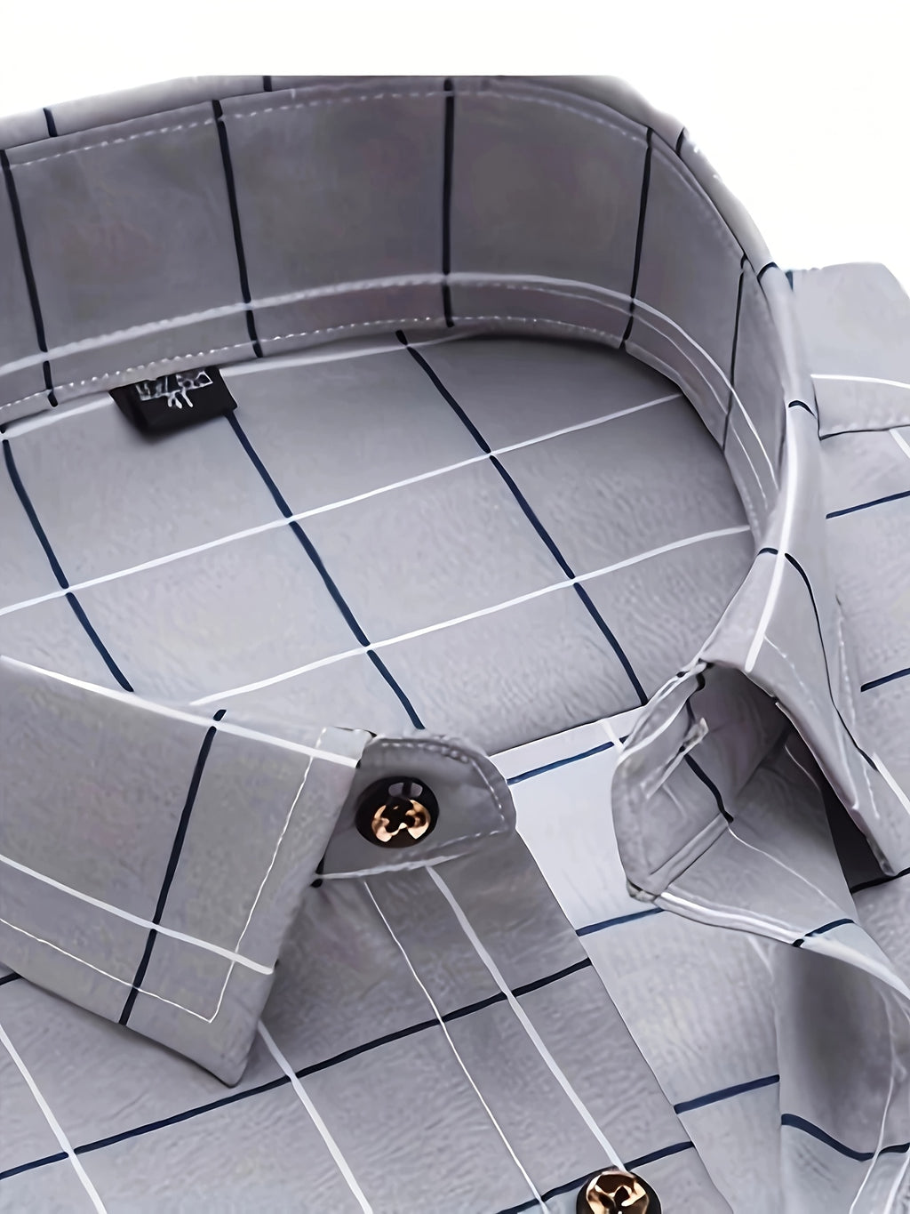 Men's Long-Sleeve Shirt, Plaid, Business Dress