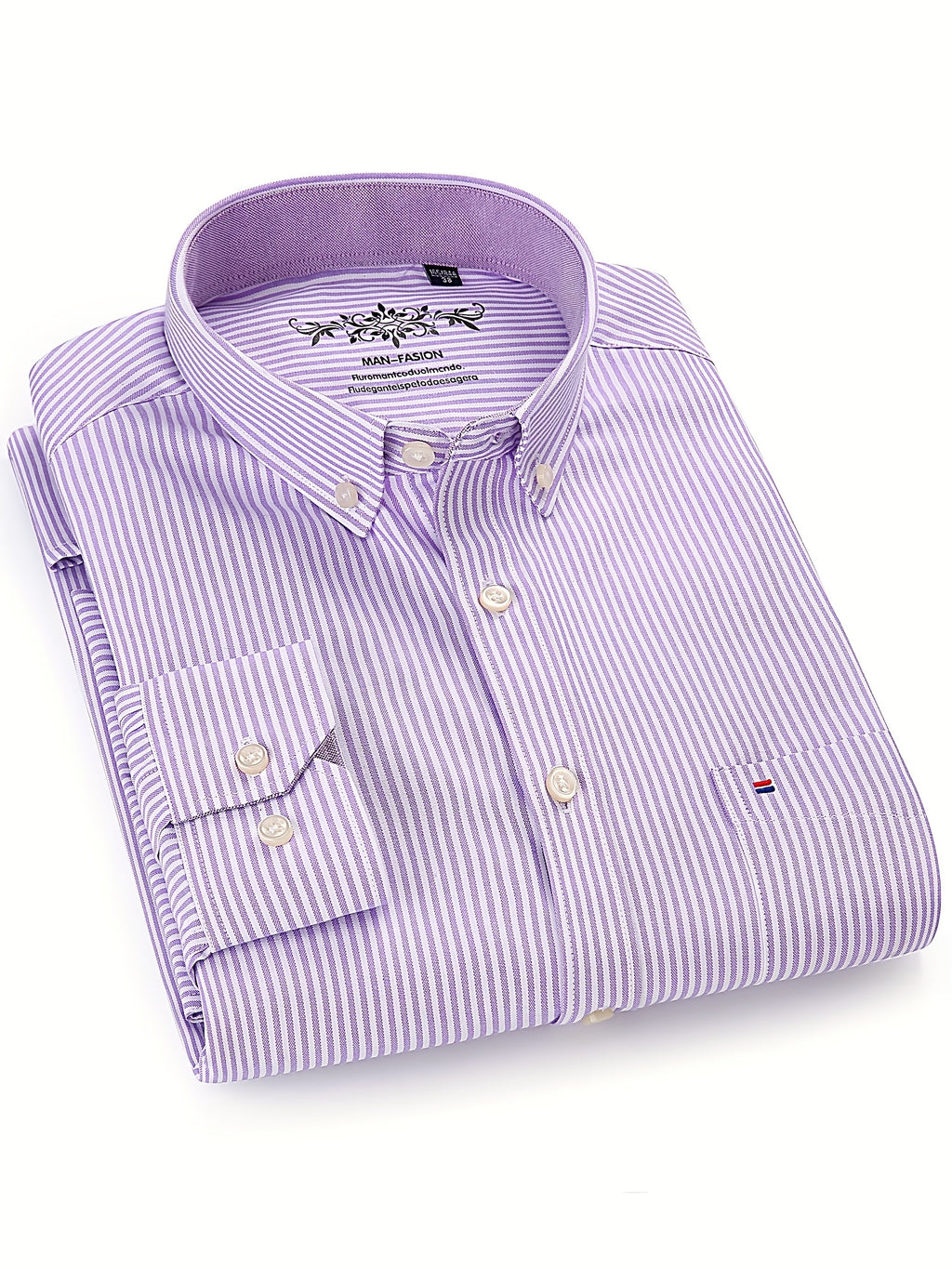 Men's Long-Sleeve Shirt, Classic Stripe, Business
