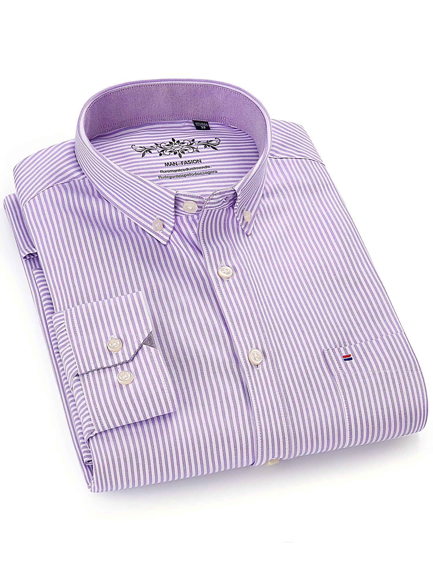 Men's Long-Sleeve Shirt, Classic Stripe, Business