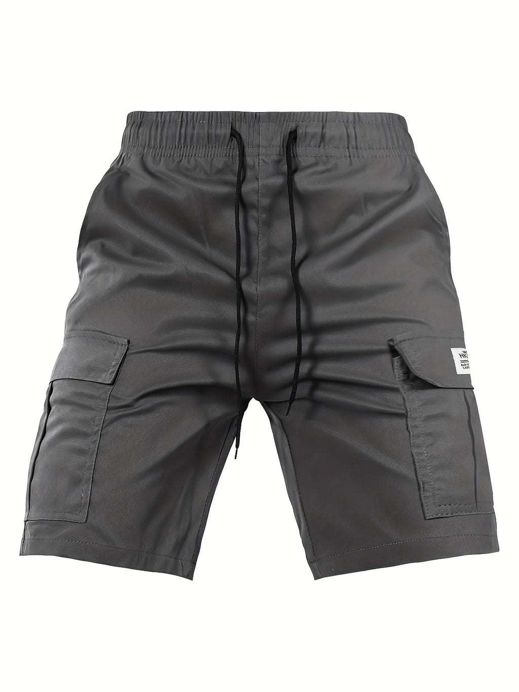 Men's Cargo Shorts, Elastic Waist Drawstring, Large Pockets