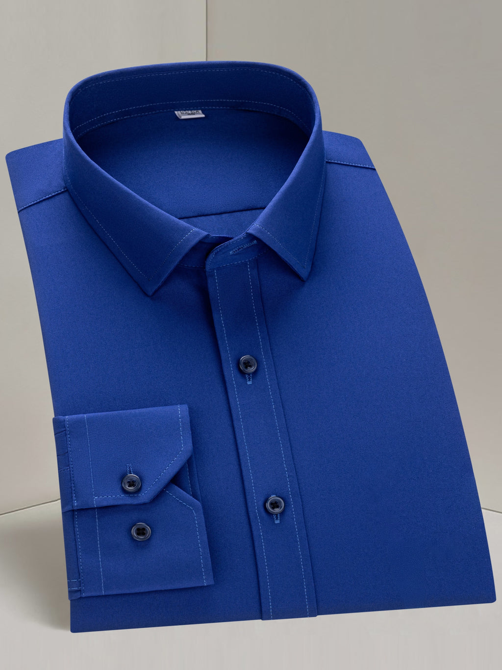 Men's Long-Sleeve Shirt, Solid, Stretch Business