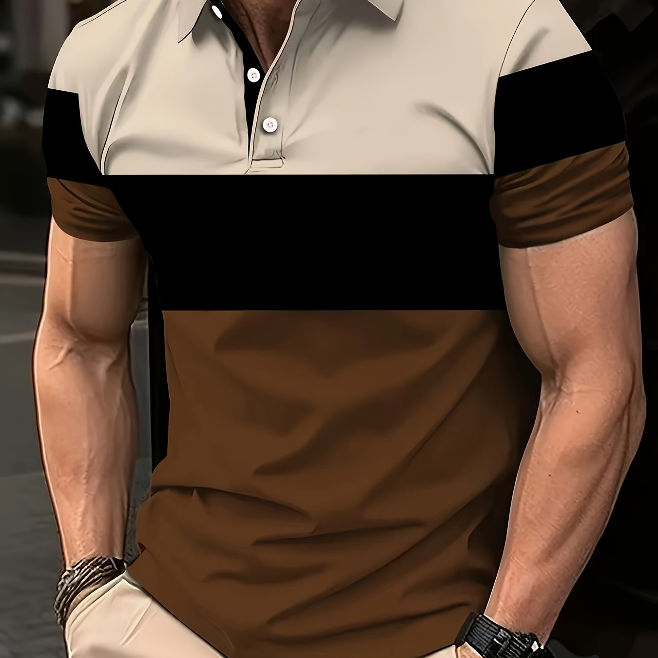Men's Polo Shirt, Short-Sleeve, Versatile Casual