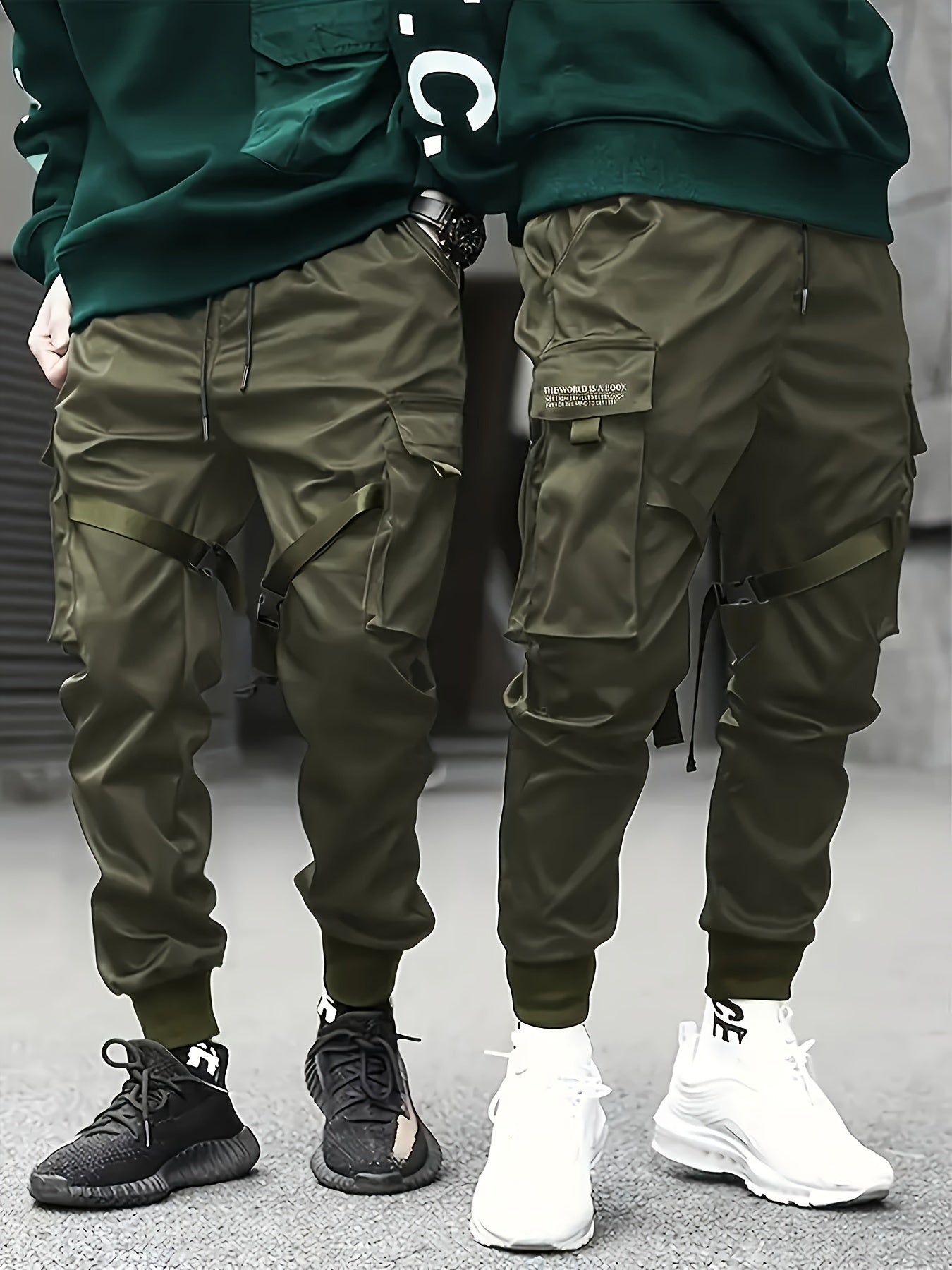 Men's Cargo Pants, Straight-Leg, Slim Multi-Pocket