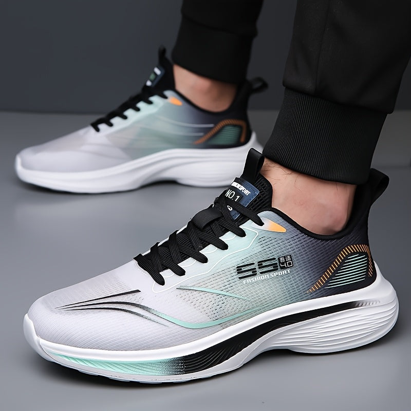 Men's Low-Top Running Sneakers, Cushioned Lightweight