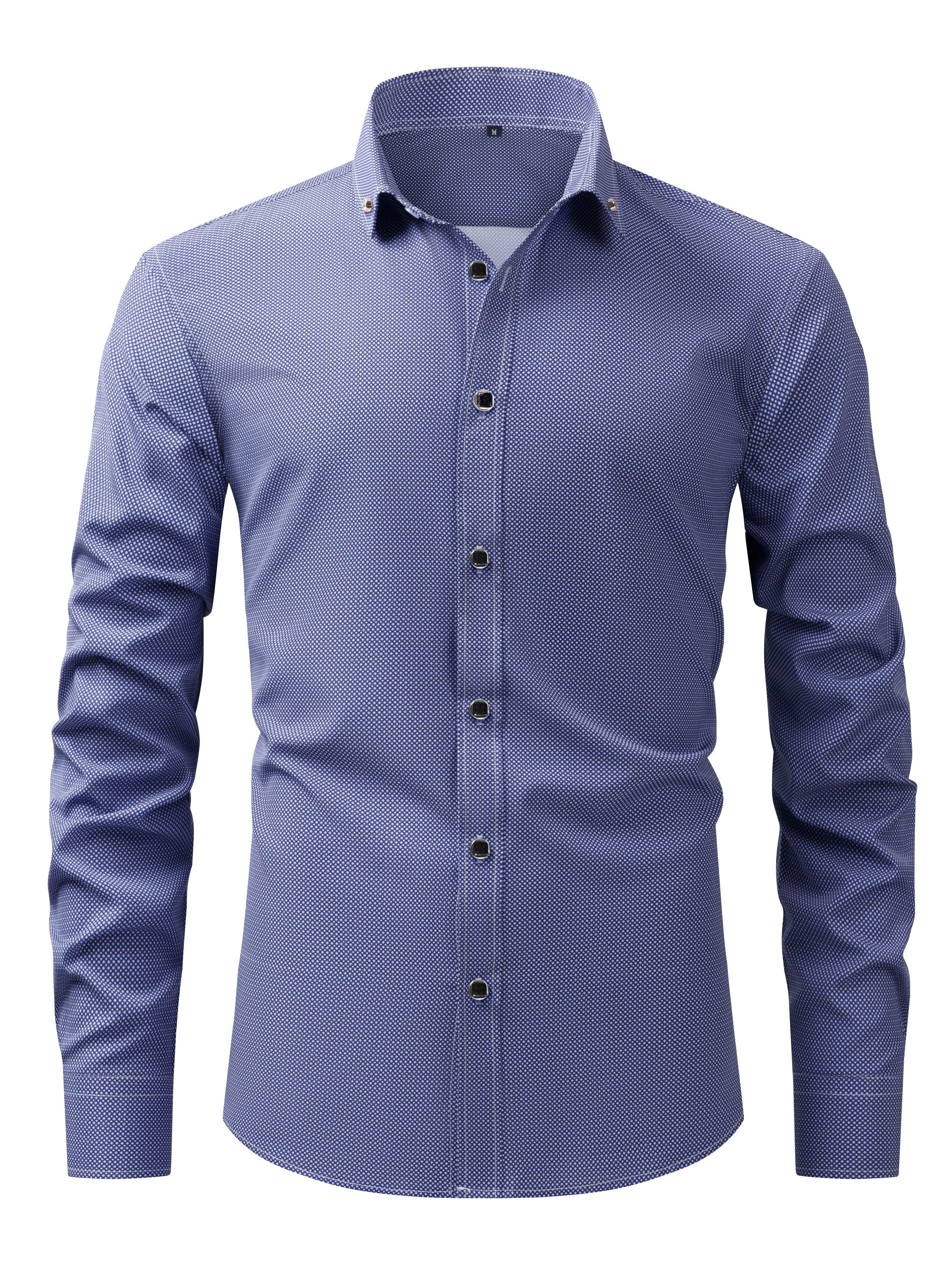 Men's Long-Sleeve Shirt, Floral, Business Formal