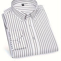 Men's Long-Sleeve Shirt, Vertical Stripe, Slim Dress
