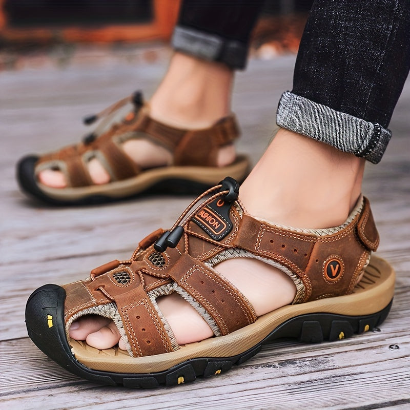 Men's Adjustable-Strap Sandals, Vintage Outdoor