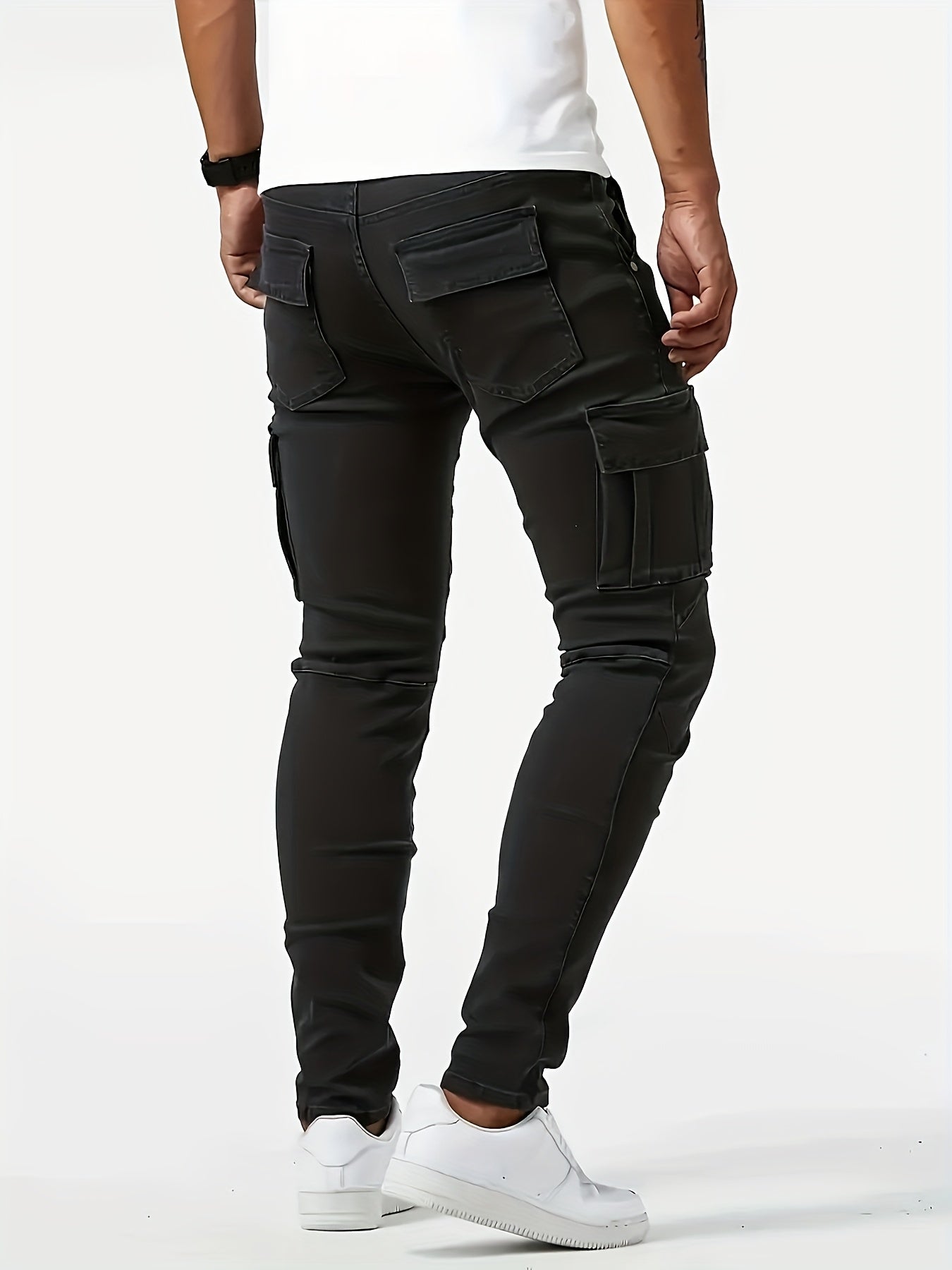 Men's Jeans, Black, Slim-Fit Stretch
