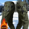 Men's Fleece-Lined Work Trousers, Softshell, Zippered Pockets