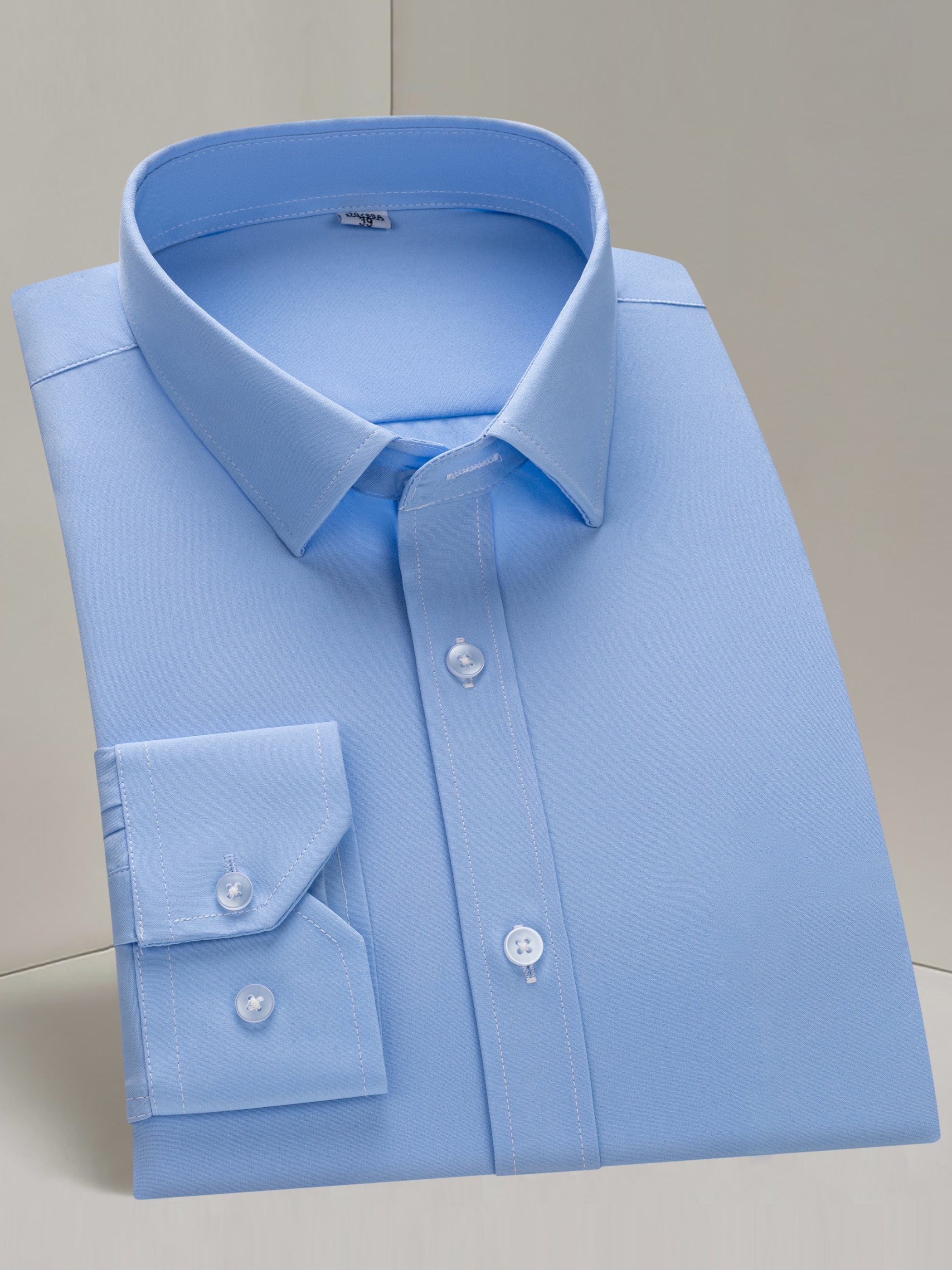 Men's Long-Sleeve Shirt, Solid, Stretch Business