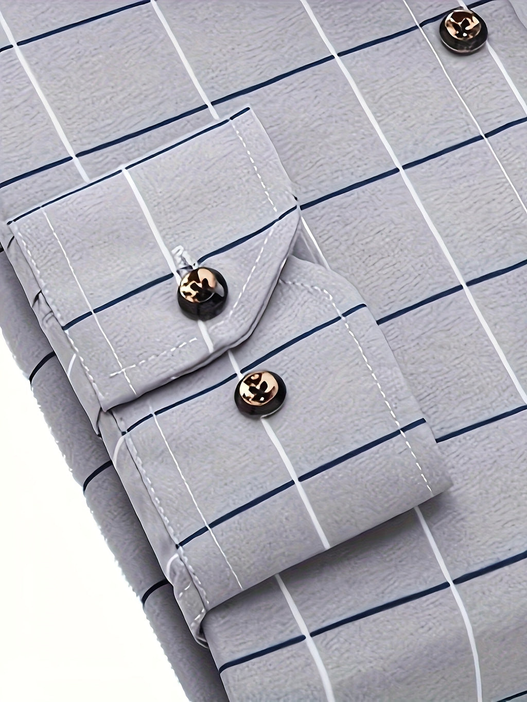 Men's Long-Sleeve Shirt, Plaid, Business Dress