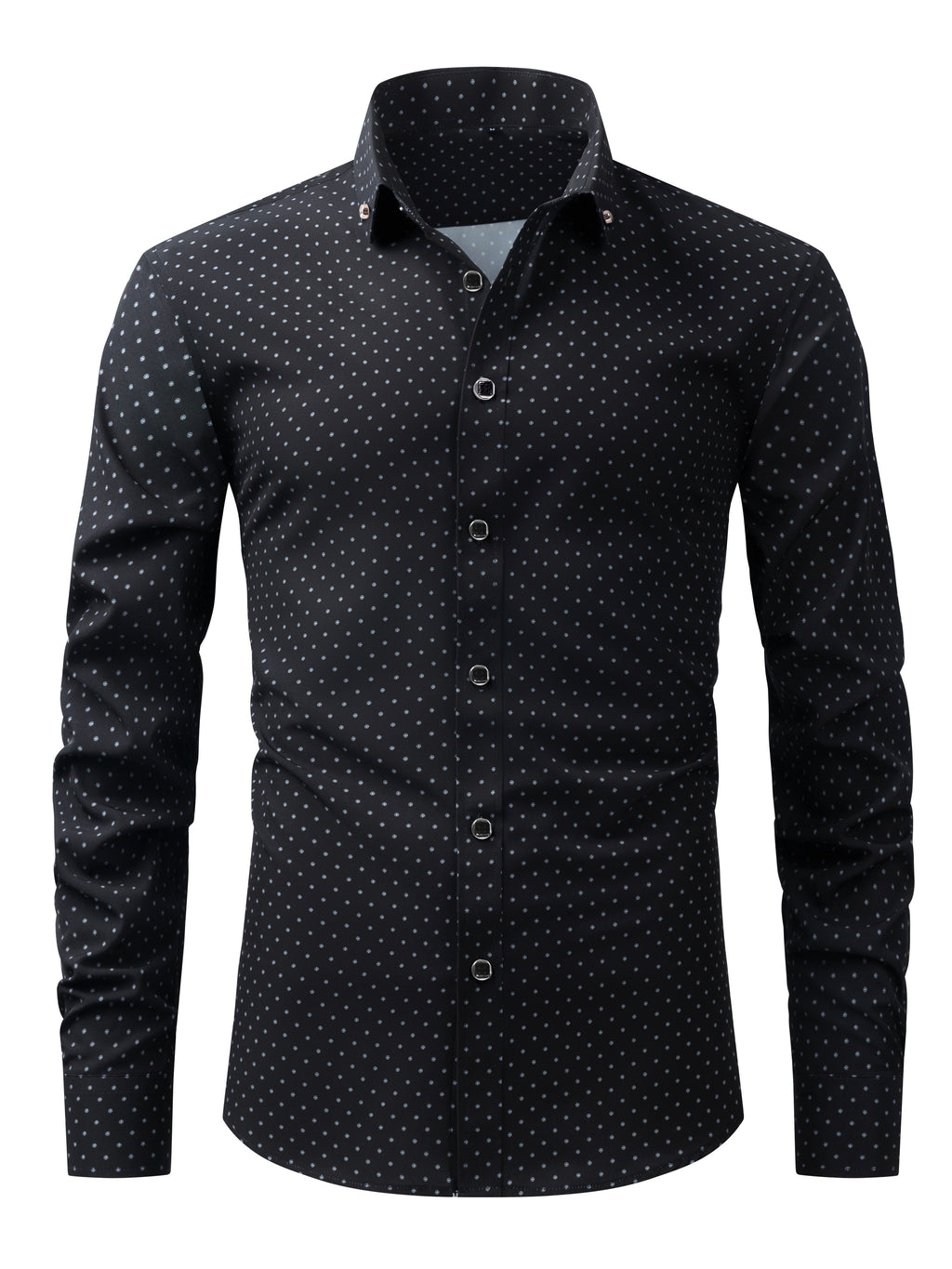 Men's Long-Sleeve Shirt, Floral, Business Formal