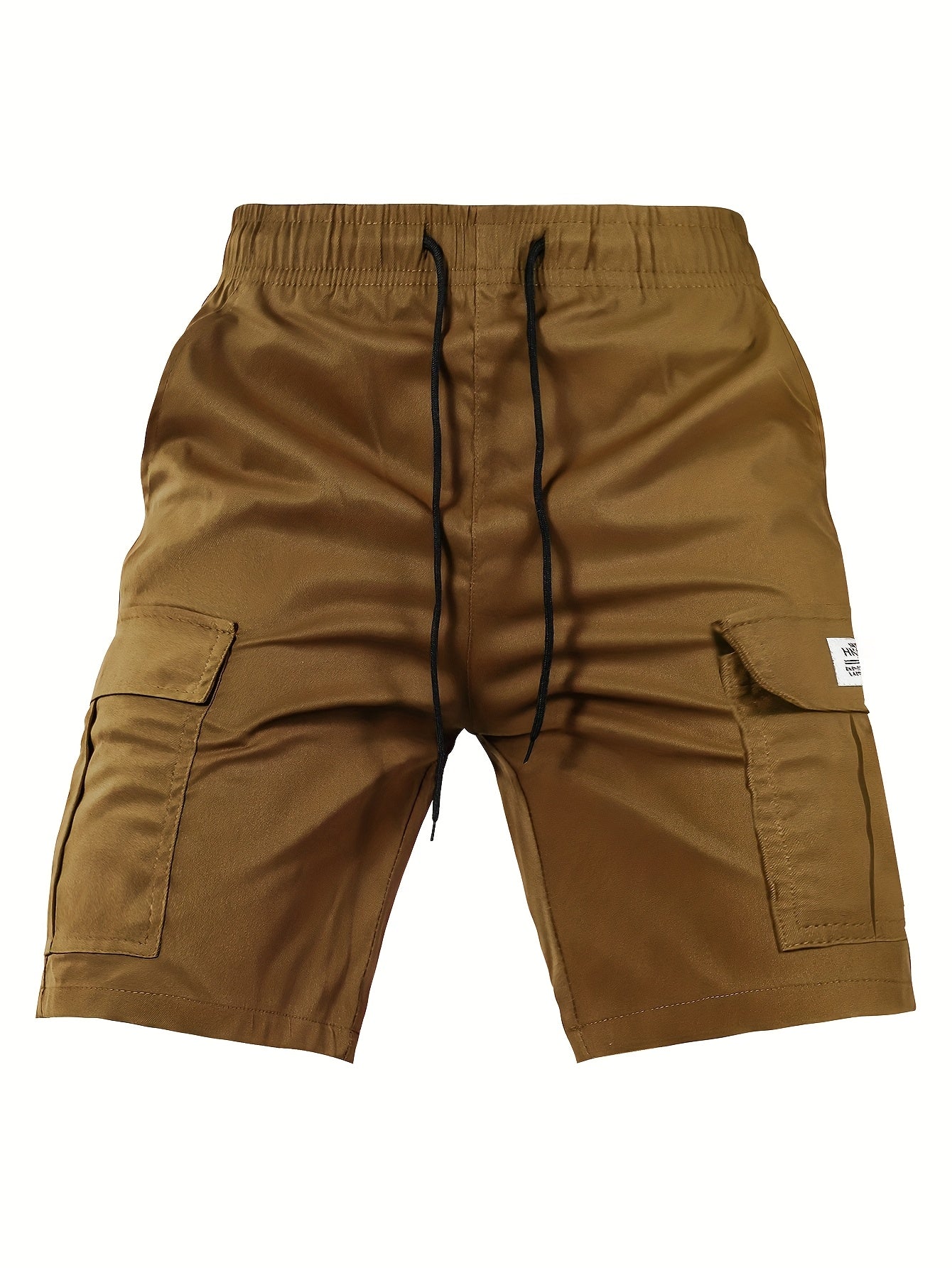 Men's Cargo Shorts, Elastic Waist Drawstring, Large Pockets