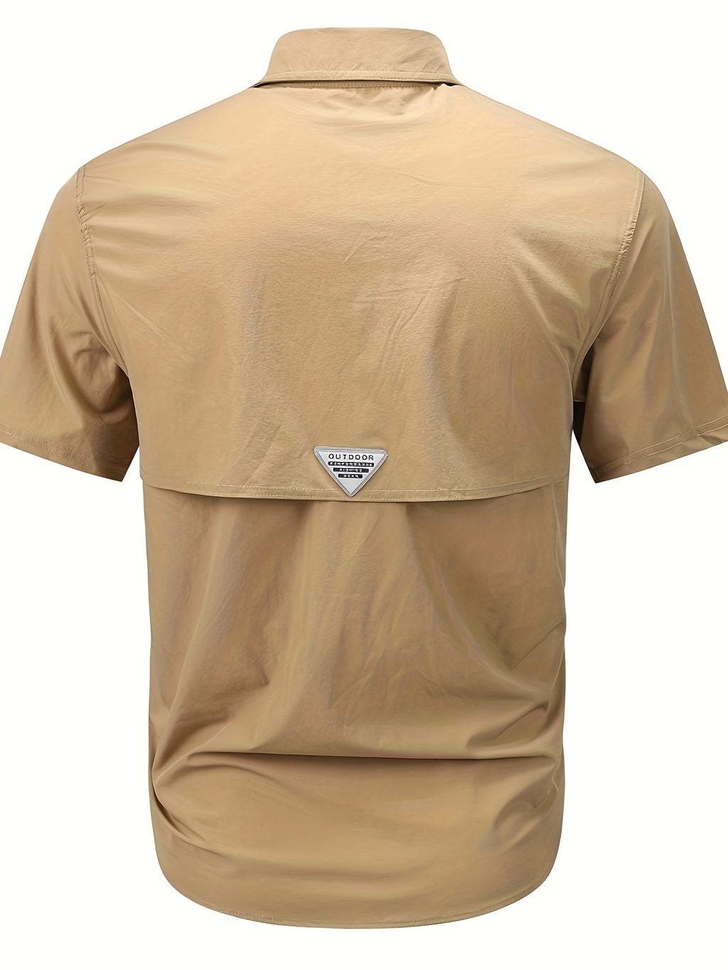 Men's Short-Sleeve Cargo Shirt, Flap Pockets, Breathable