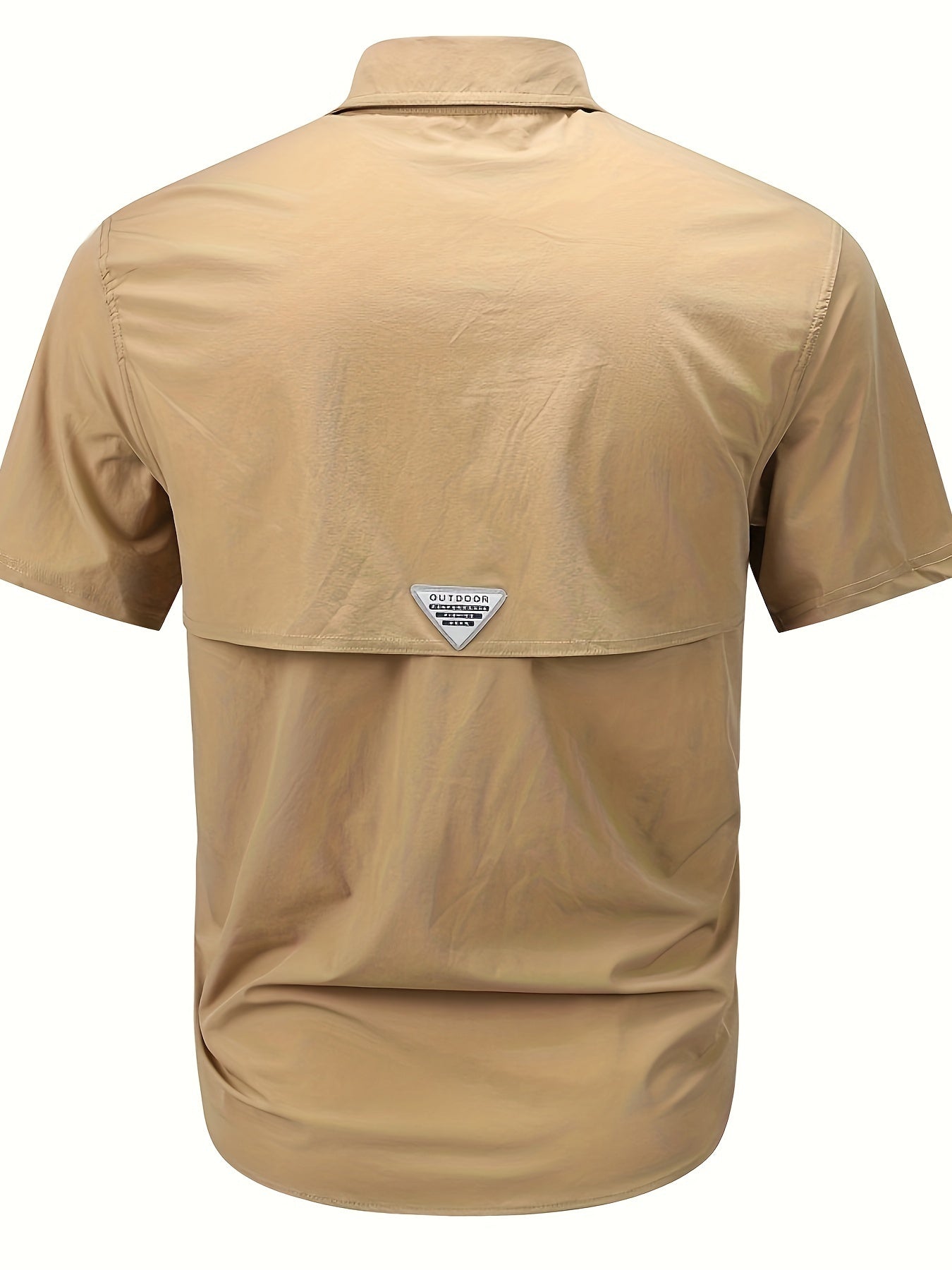 Men's Short-Sleeve Cargo Shirt, Flap Pockets, Breathable