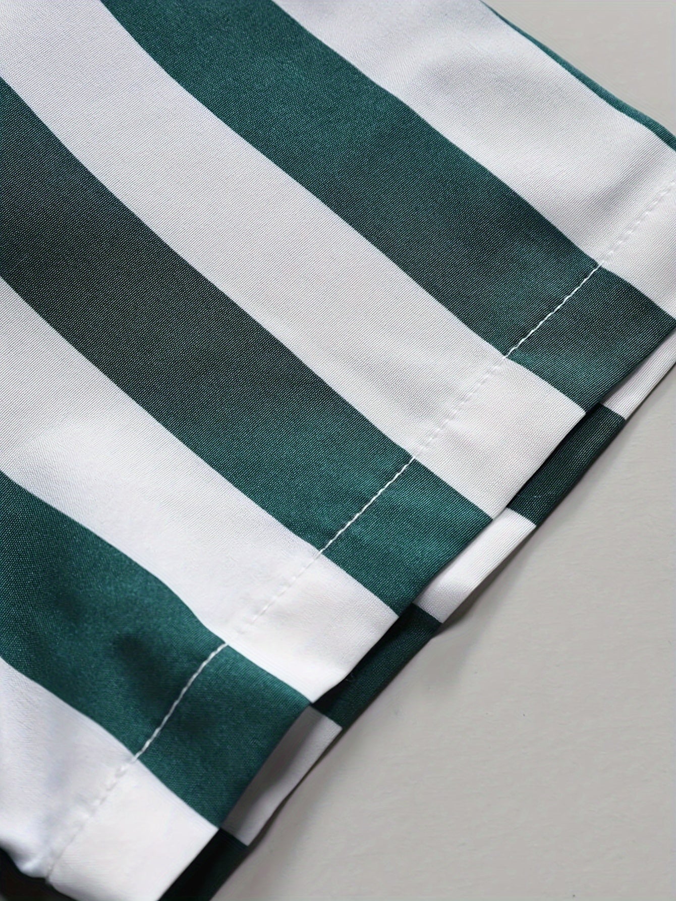 Men's Striped Button-Up Shirt, Casual Breathable