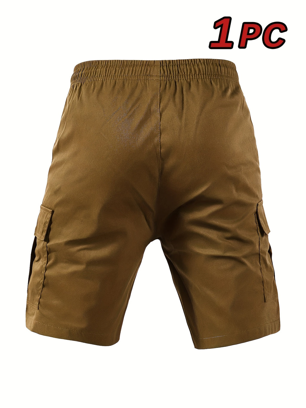 Men's Cargo Shorts, Elastic Waist Drawstring, Large Pockets
