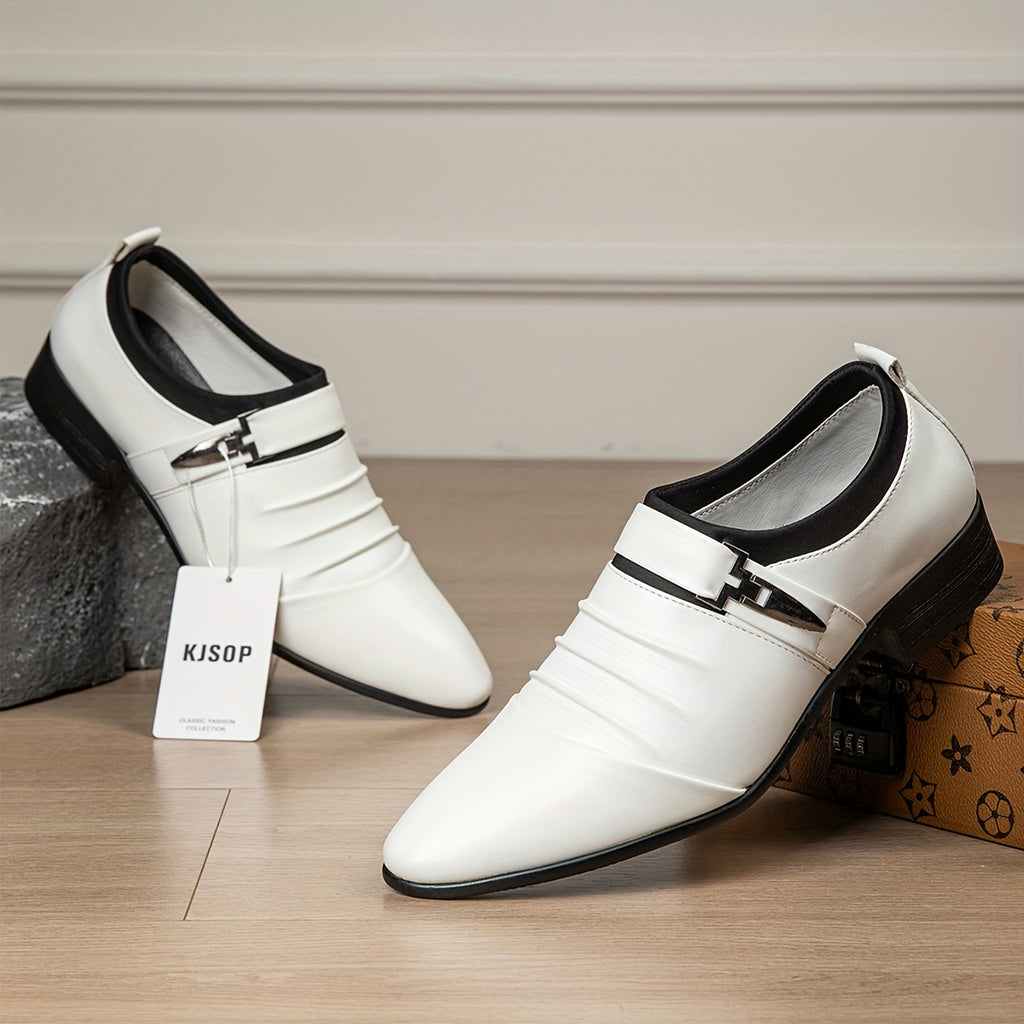 Men's Pointed-Toe Dress Shoes, Lace-Up British Style
