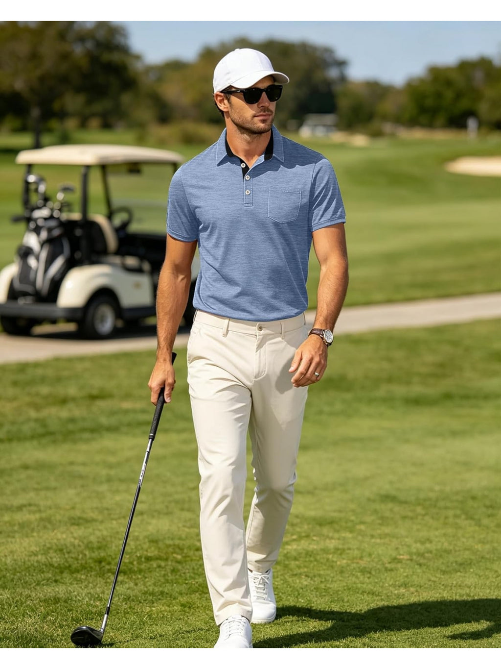 Men's Polo Shirt, Short-Sleeve, Chest Pocket