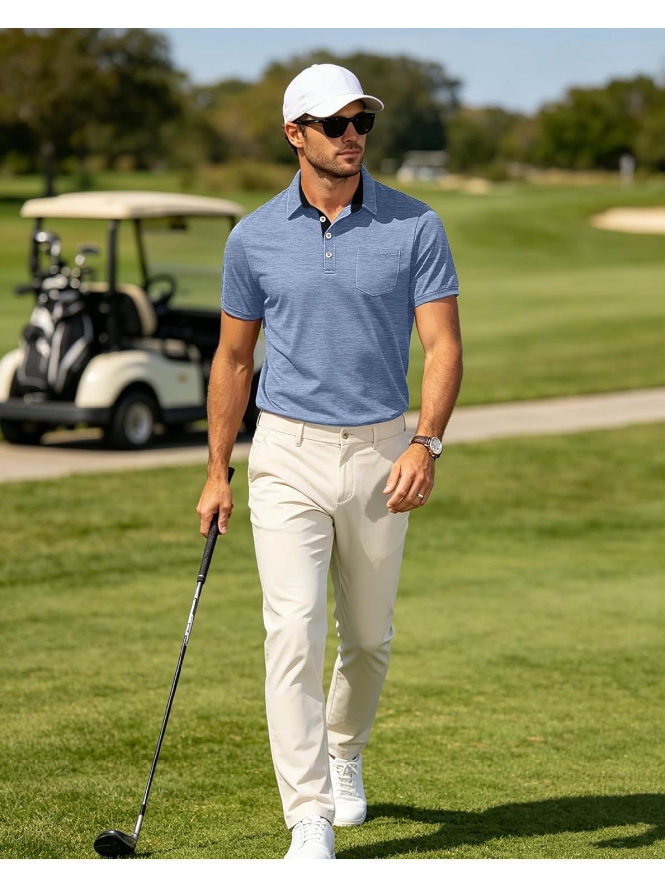 Men's Polo Shirt, Short-Sleeve, Chest Pocket