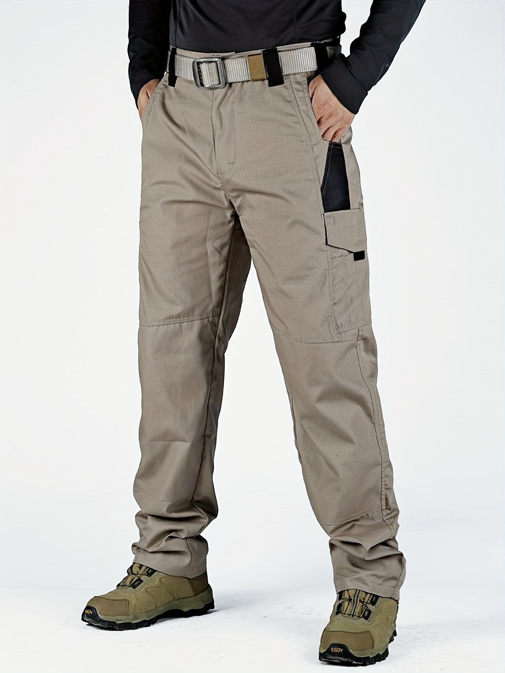 Men's Tactical Cargo Pants, Multi-Pocket Workwear