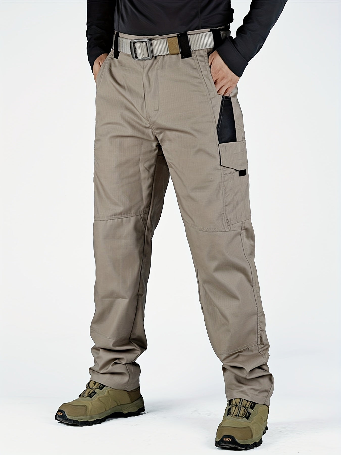 Men's Tactical Cargo Pants, Multi-Pocket Workwear