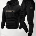 Men's Hoodie & Sweatpants Set, Casual Sport
