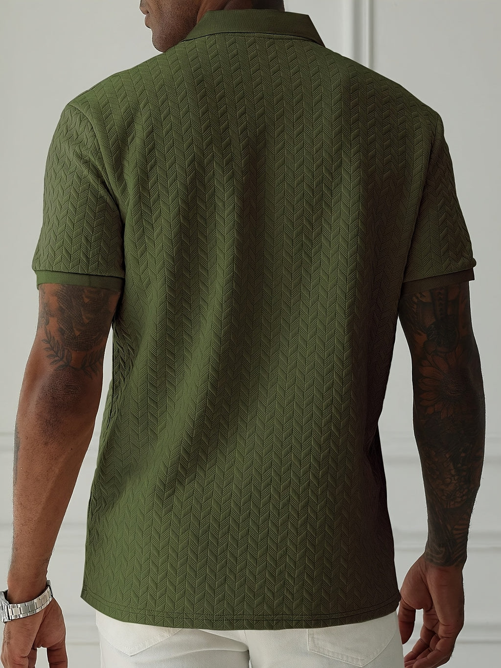Men's Short-Sleeve Shirt, Casual Solid