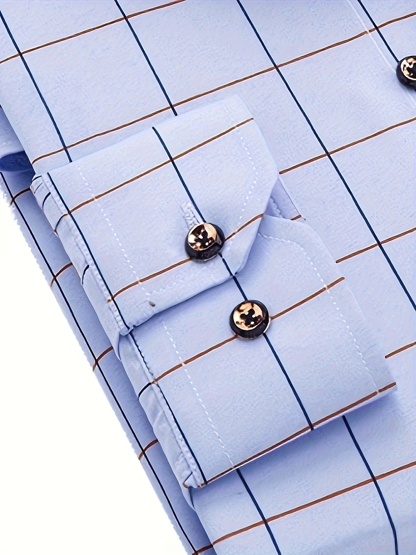 Men's Long-Sleeve Shirt, Plaid, Business Dress