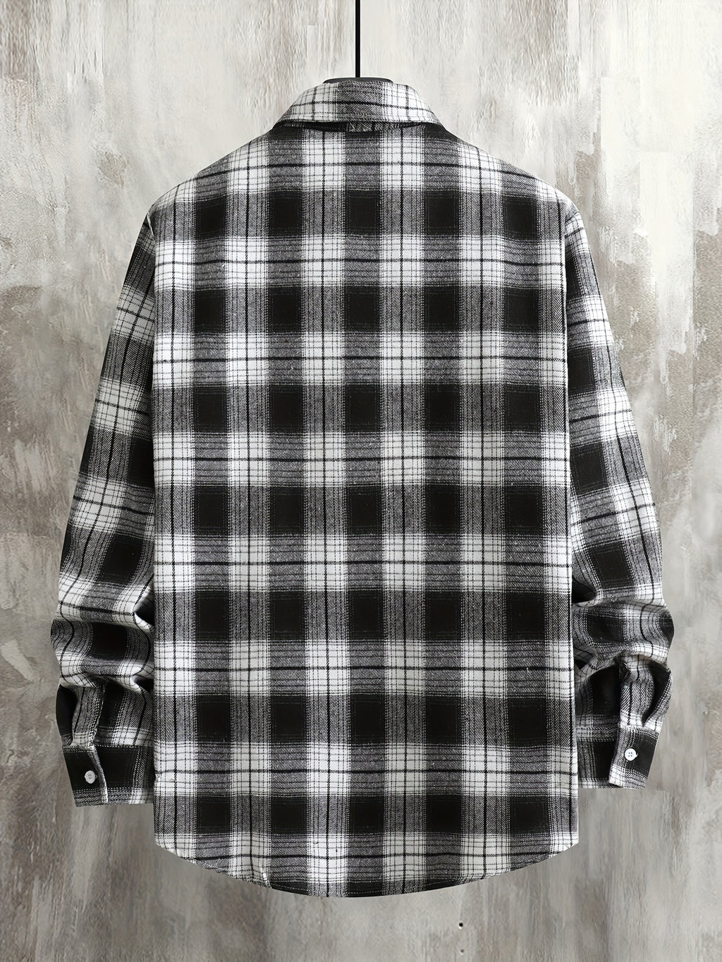 Men's Flannel Shirt, Loose-Fit Plaid, Long-Sleeve