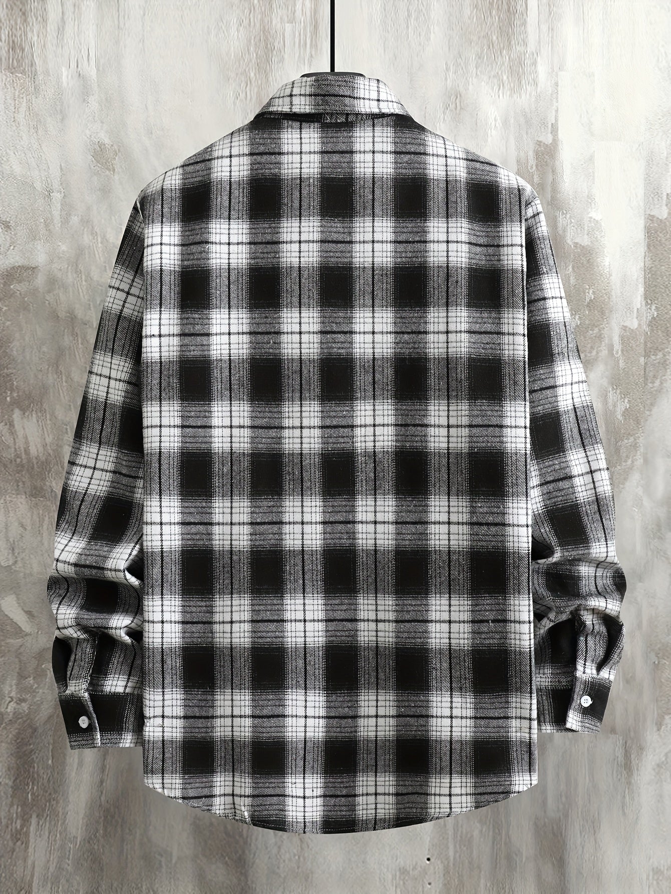 Men's Flannel Shirt, Loose-Fit Plaid, Long-Sleeve