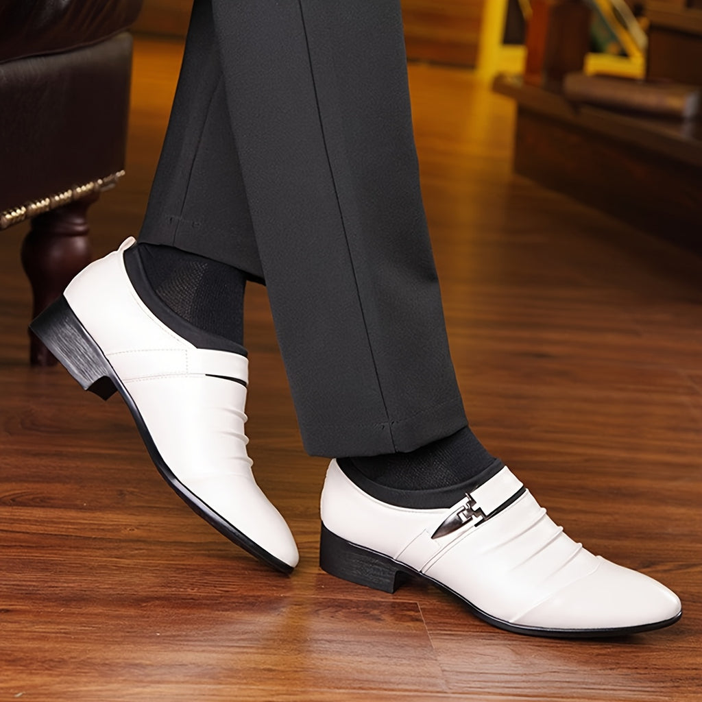 Men's Pointed-Toe Dress Shoes, Lace-Up British Style