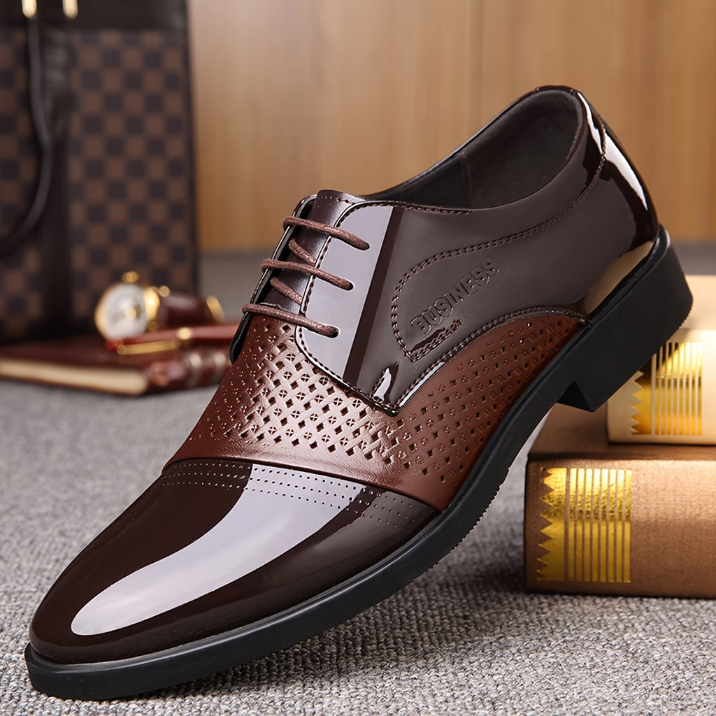 Men's Breathable Hollow-Out Dress Loafers