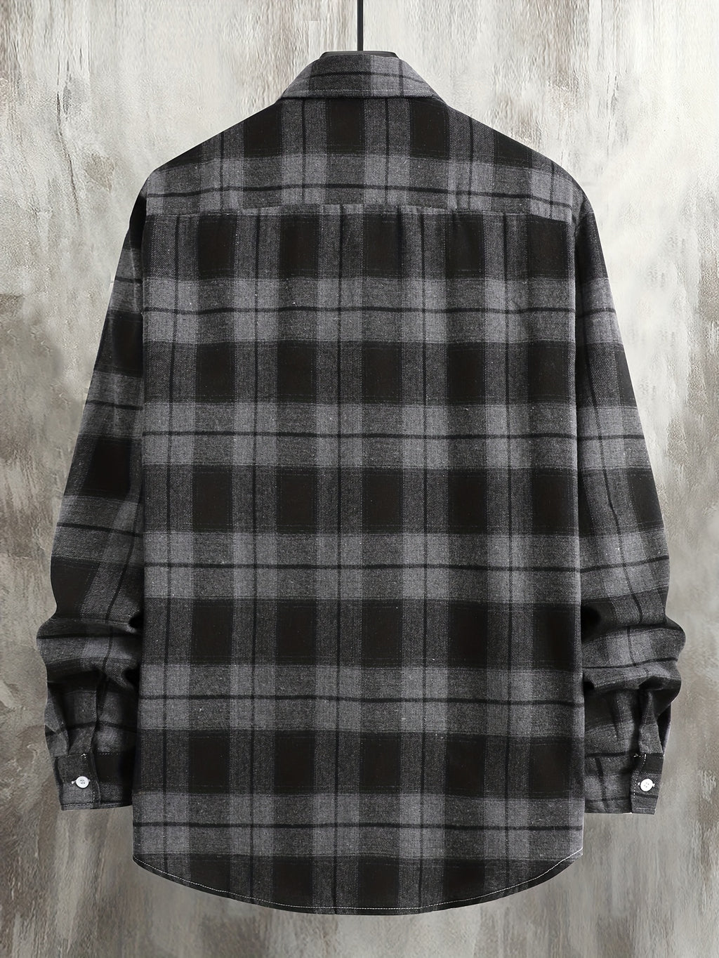 Men's Flannel Shirt, Loose-Fit Plaid, Long-Sleeve
