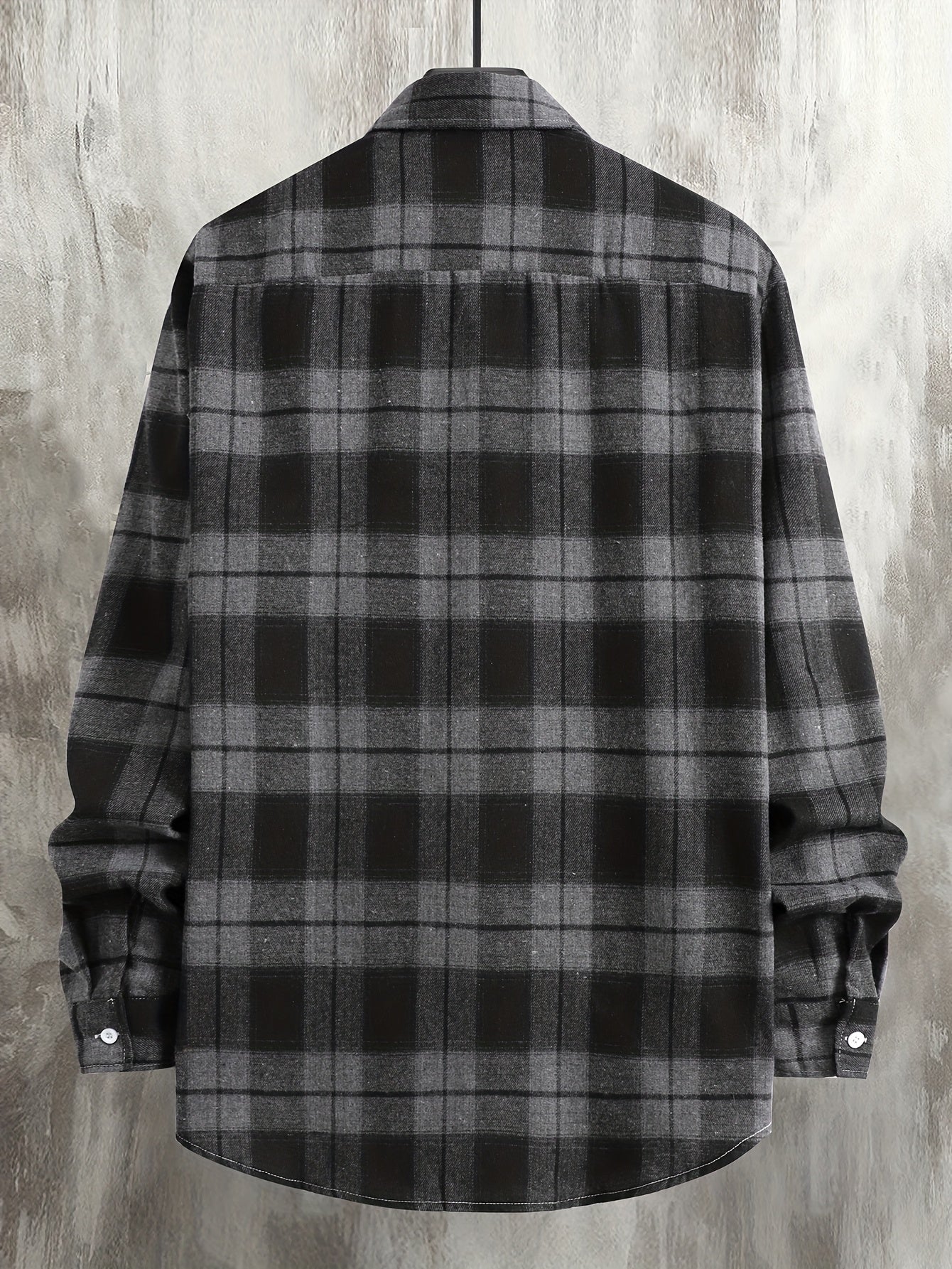 Men's Flannel Shirt, Loose-Fit Plaid, Long-Sleeve