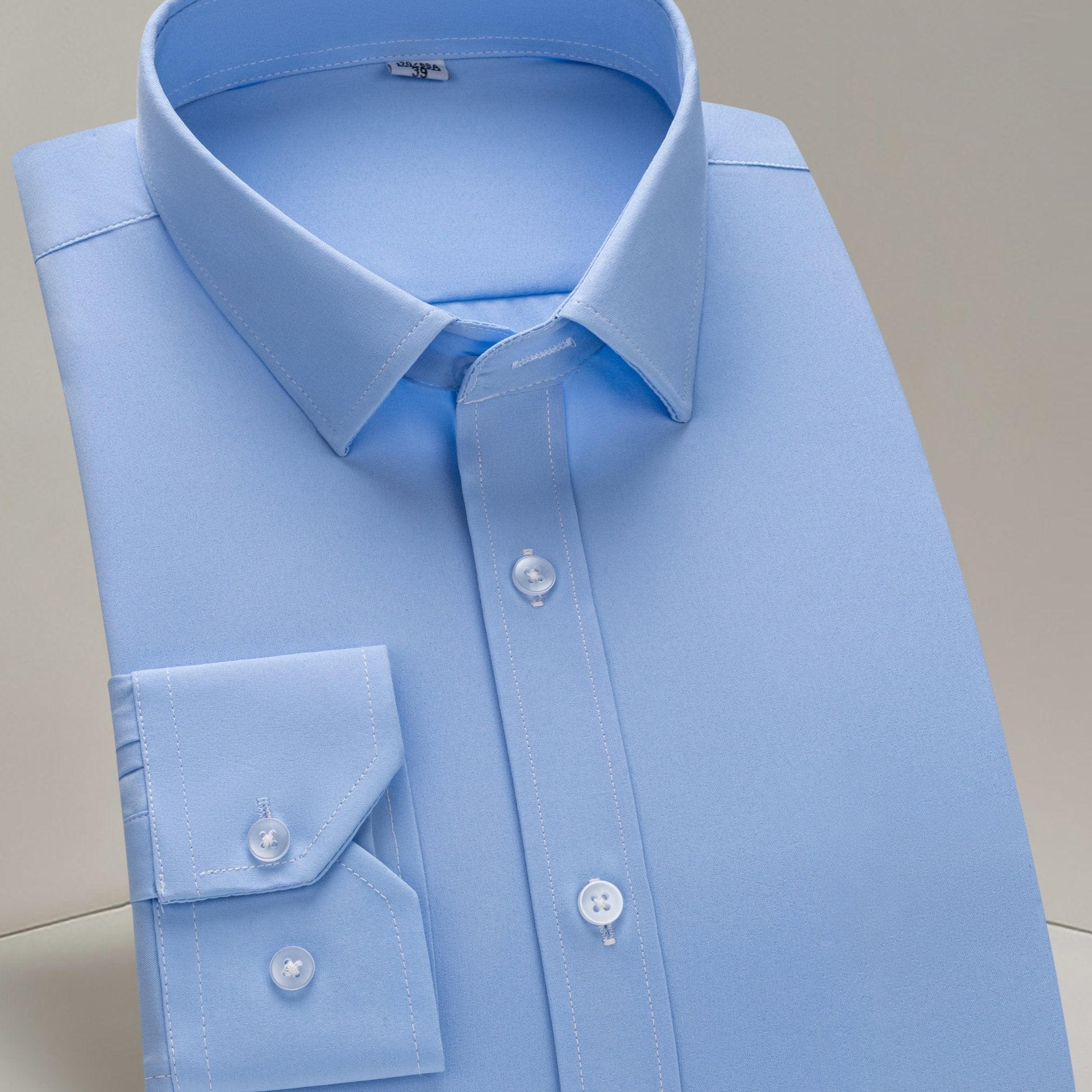 Men's Long-Sleeve Shirt, Solid, Stretch Business