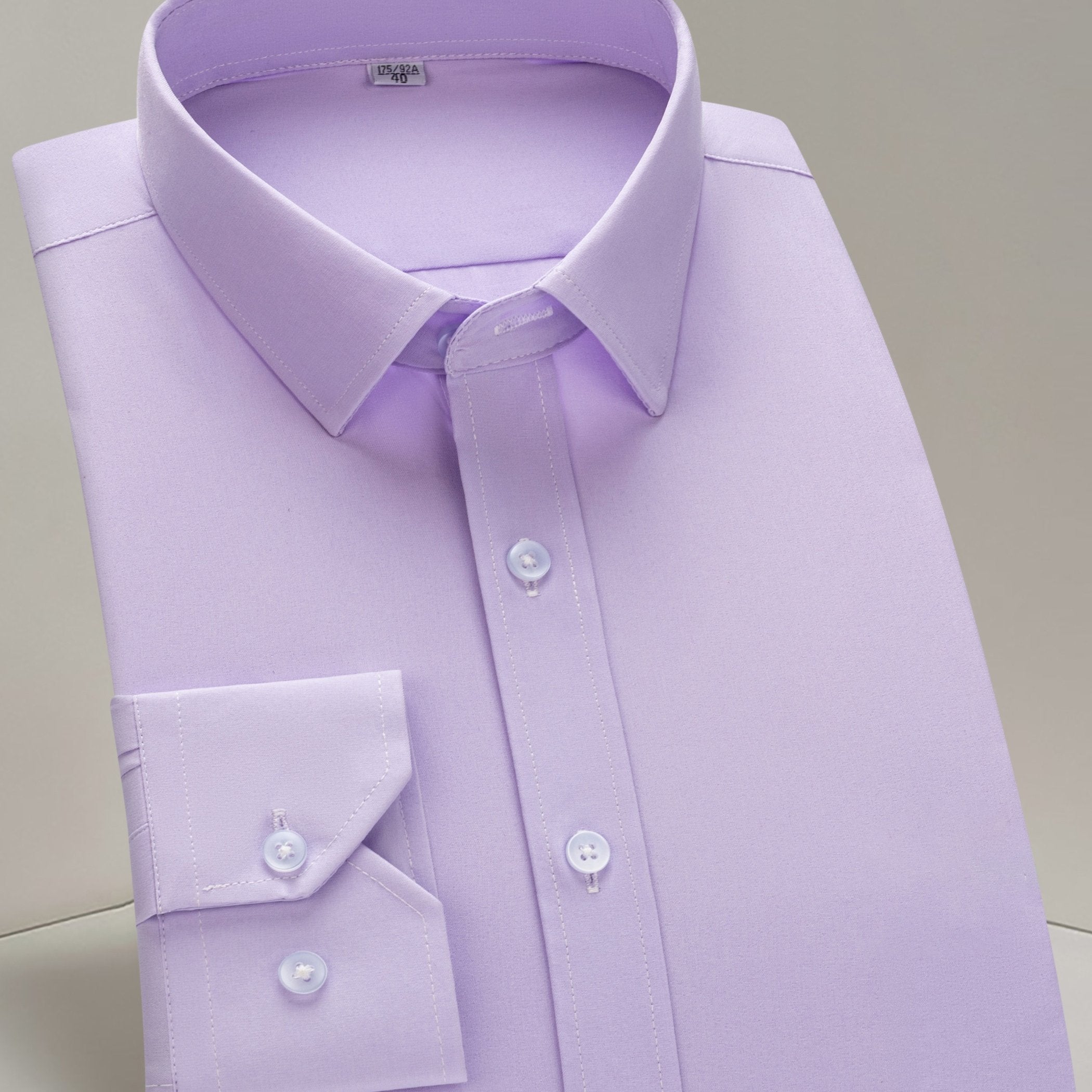 Men's Long-Sleeve Shirt, Solid, Stretch Business
