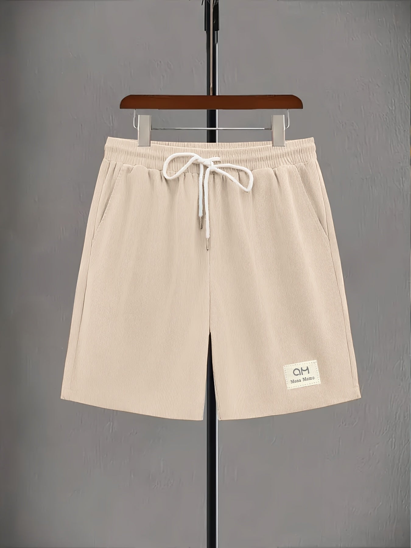 Men's Corduroy Shorts, Drawstring Casual