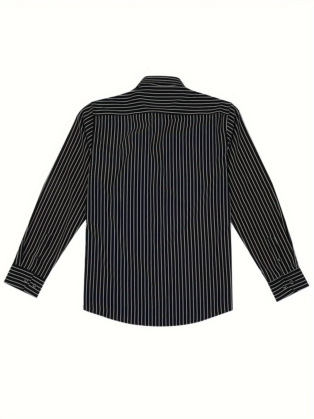 Men's Long-Sleeve Shirt, Vertical Stripe, Slim Dress