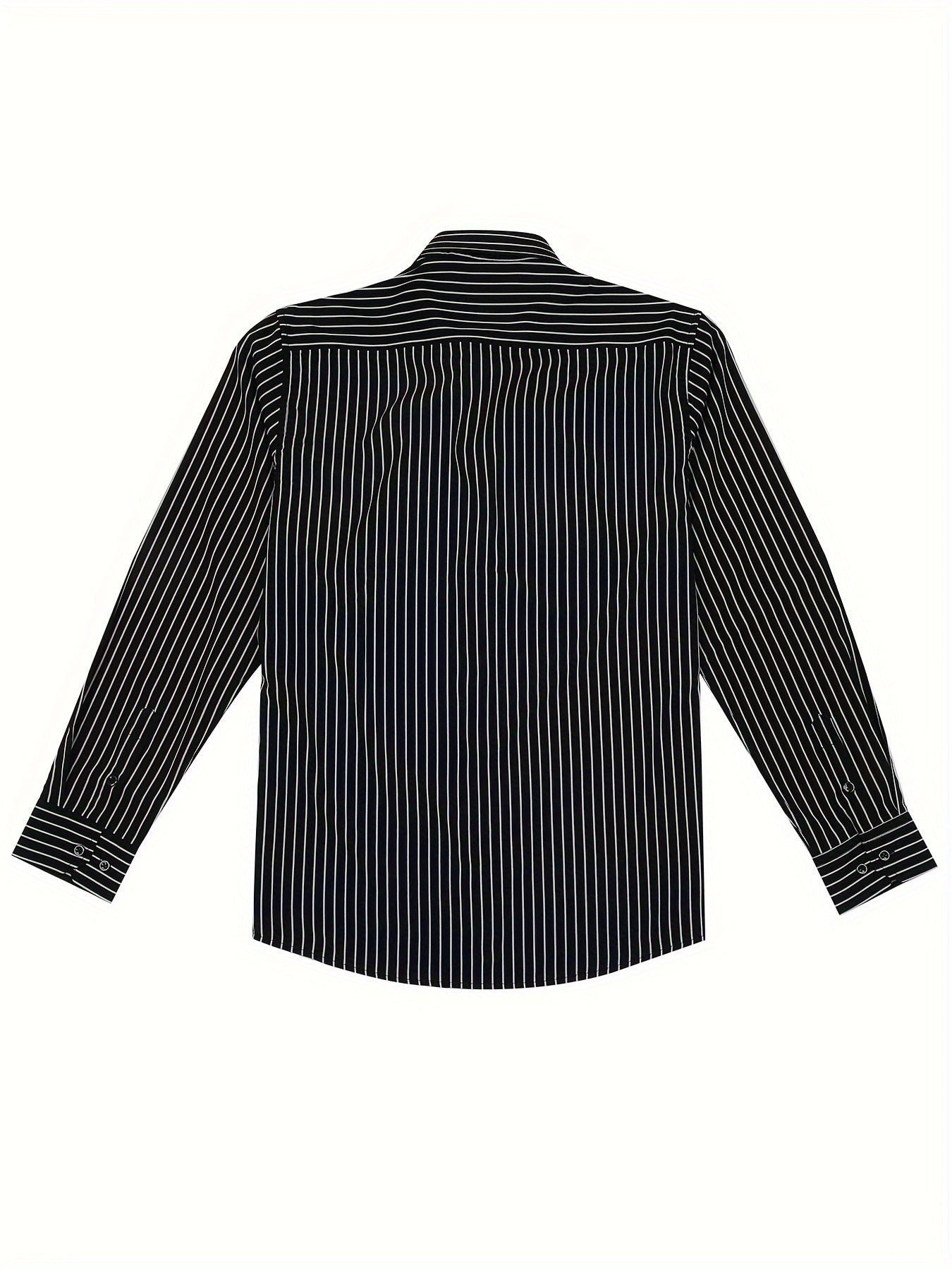 Men's Long-Sleeve Shirt, Vertical Stripe, Slim Dress