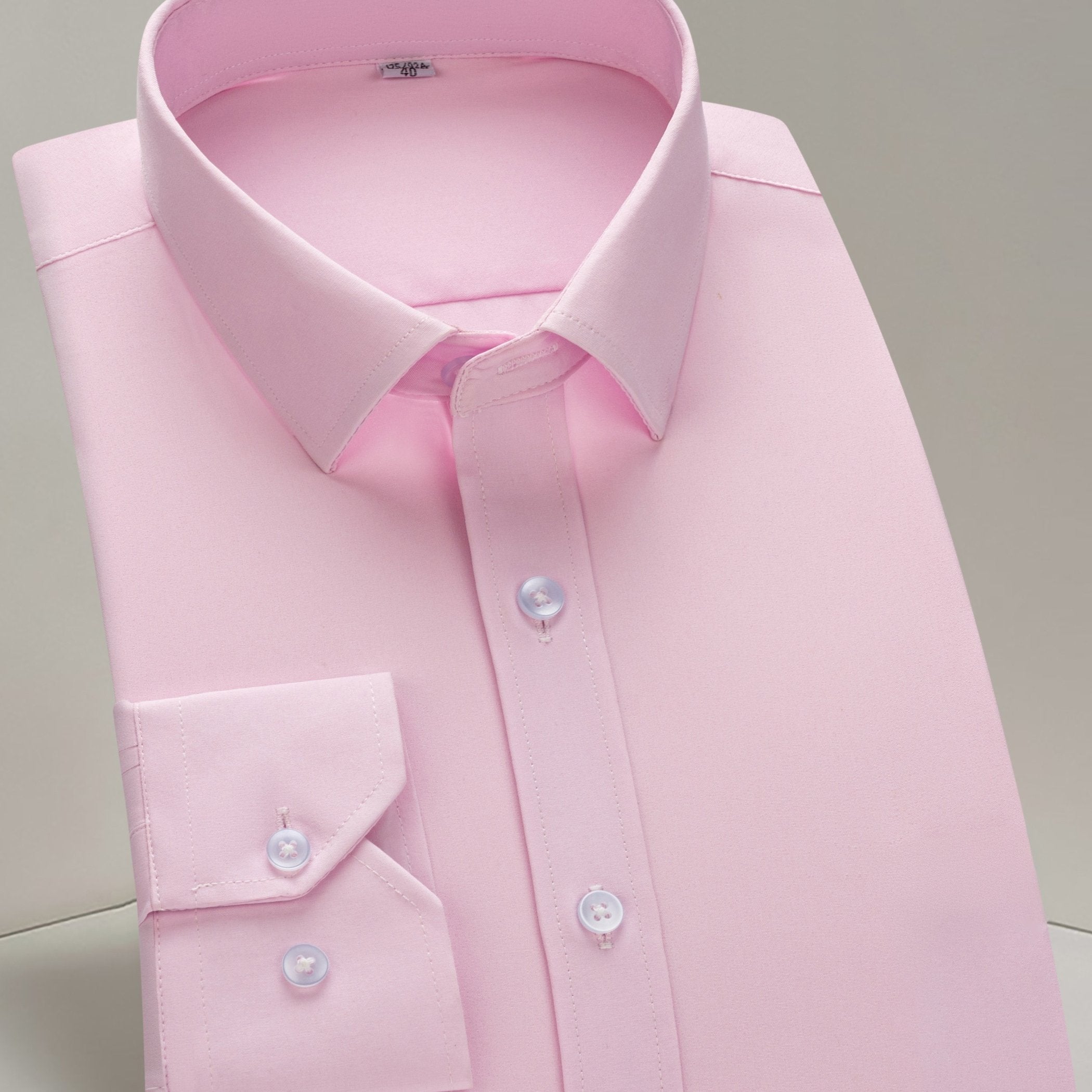 Men's Long-Sleeve Shirt, Solid, Stretch Business