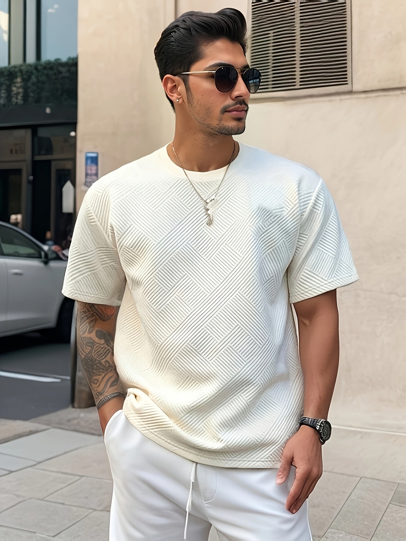 Men's Crew-Neck T-Shirt, Solid, Everyday