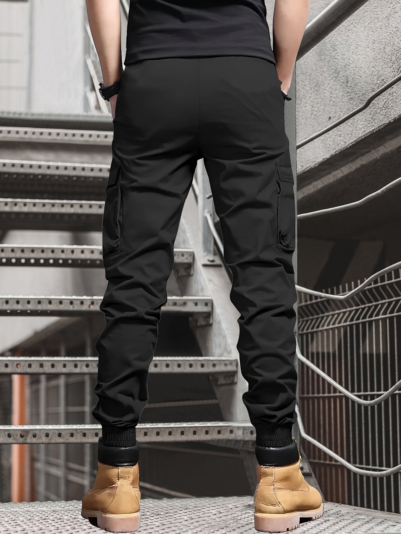 Men's Casual Ankle Pants, Drawstring, Tapered Lightweight