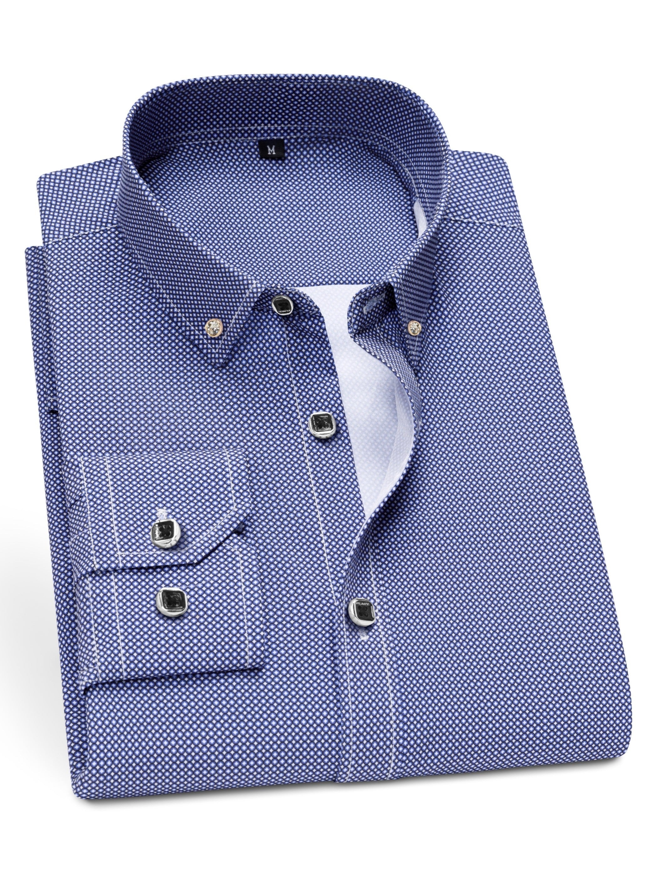 Men's Long-Sleeve Shirt, Floral, Business Formal