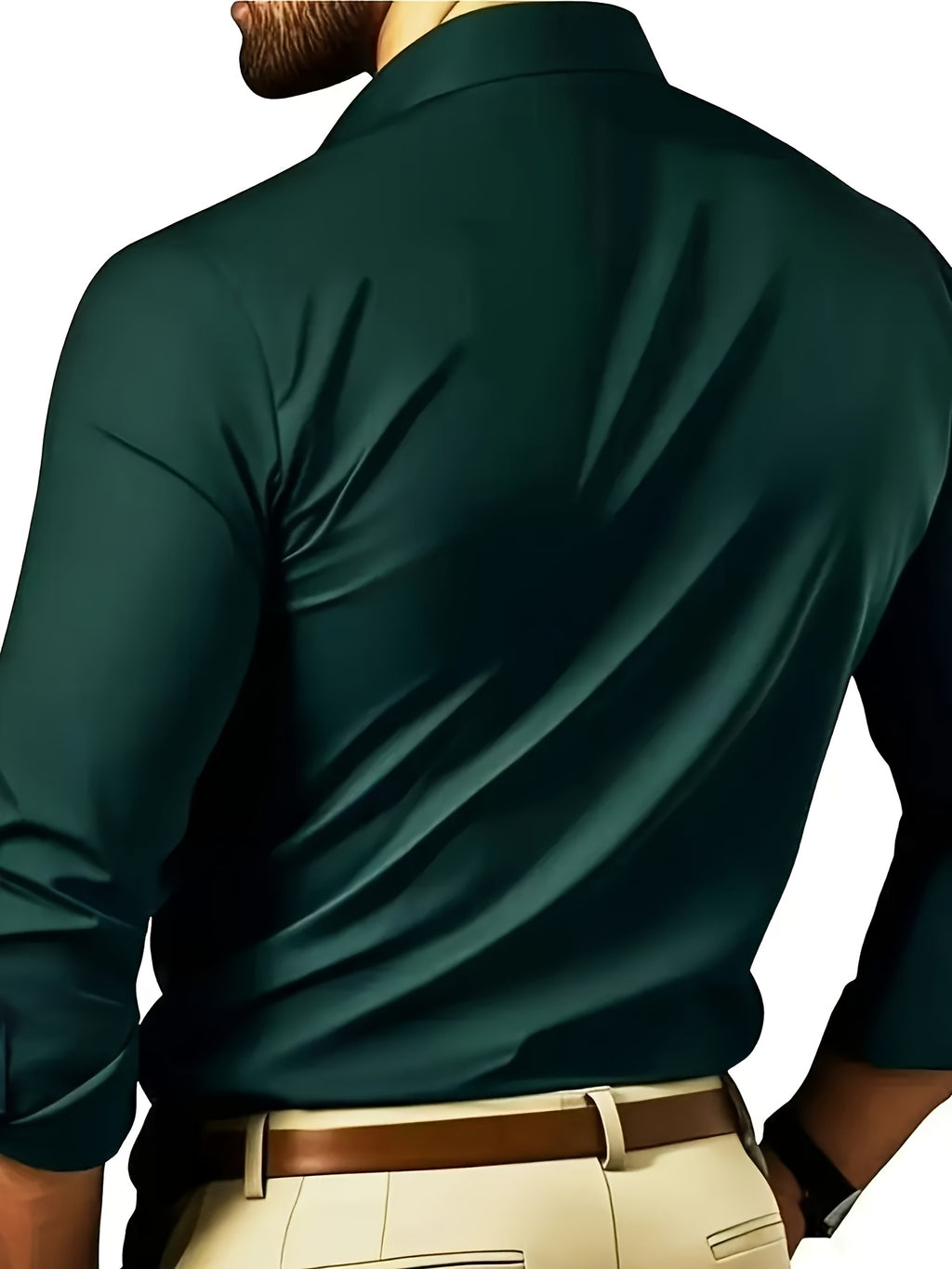 Men's Long-Sleeve Shirt, Slim-Fit, Smooth Formal
