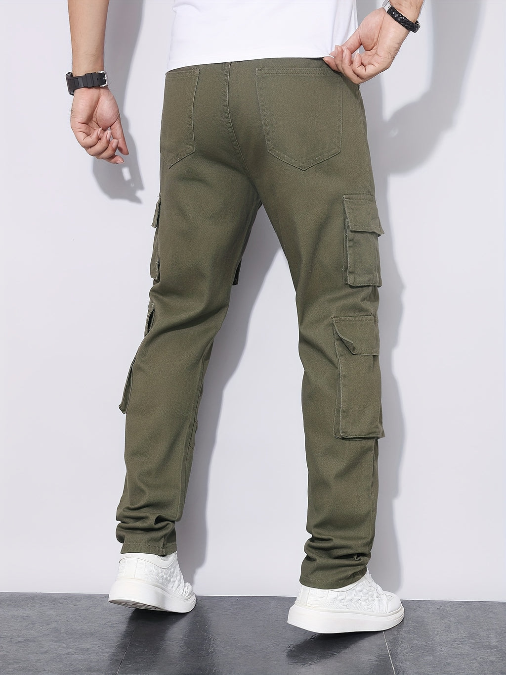 Men's Jeans, Multi-Pocket, Slim Straight Workwear