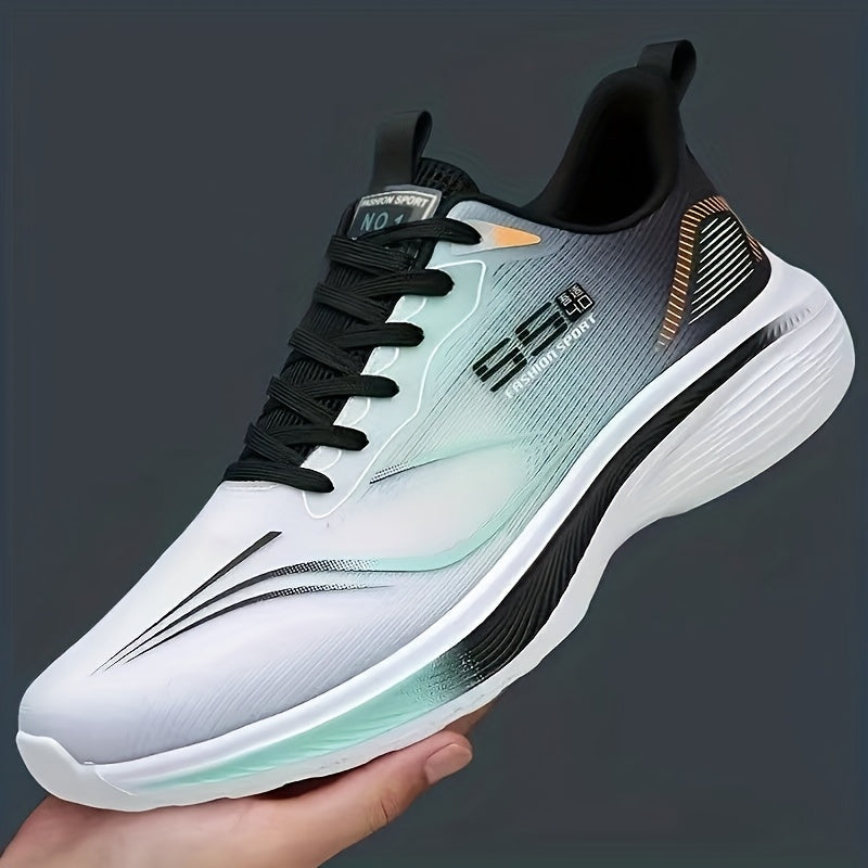 Men's Low-Top Running Sneakers, Cushioned Lightweight